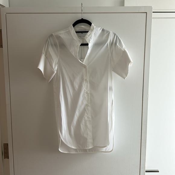 G. Label / White Short Sleeve Blouse / Size 0 - Picture 7 of 9